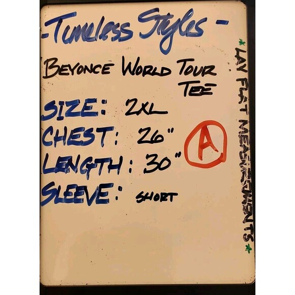 Beyonce Renaissance World Tour T-Shirt Size 2XL Black - Picture 3 of 10
